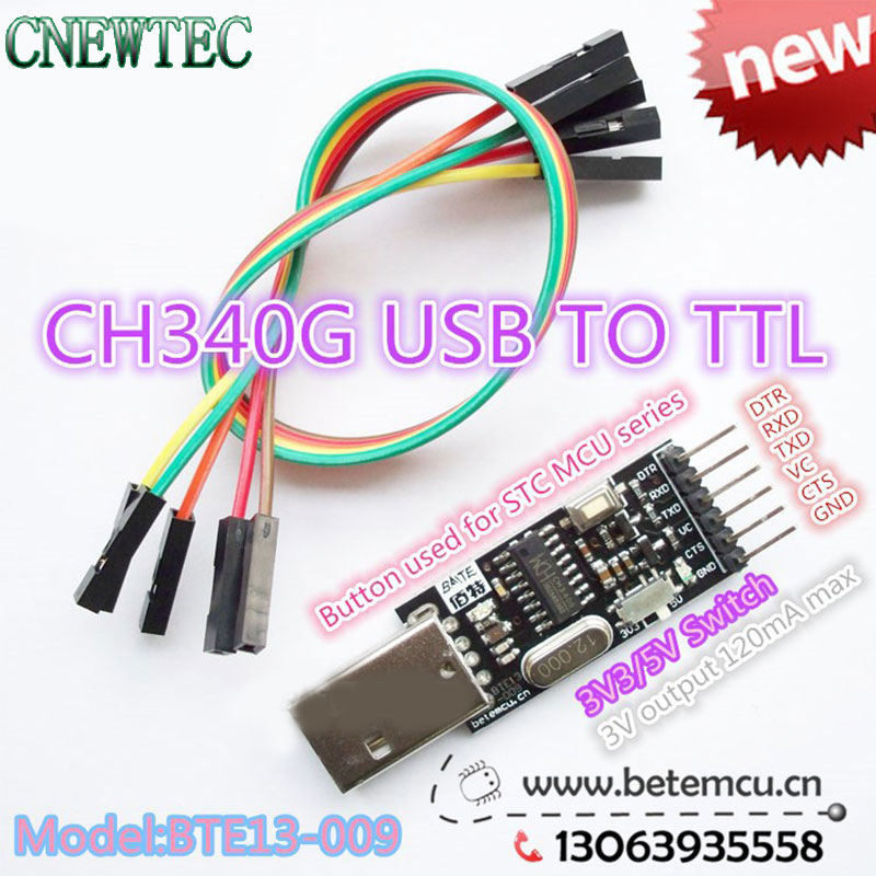 Cp2104 cp2102 대신 pro mini 용 ttl 6pin 모듈에 1 pcs ch340g 직렬 변환기 usb 2.0 PL-2303HX 최신